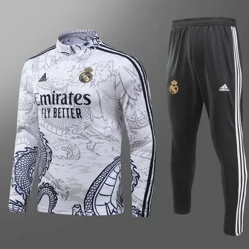 2023/2024 Real Madrid Édition Spéciale Survêtement d'Entraînement Demi-Tire Blanc Set