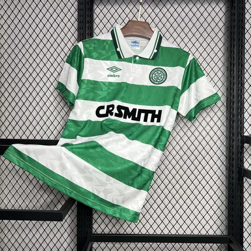 1989/1991 Retro Celtic Heim Fußballtrikot  — view 3
