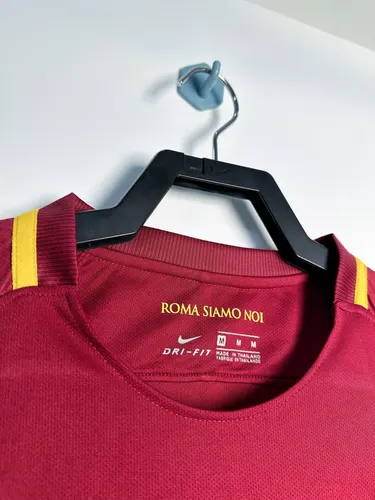 2017-2018 Rétro Manches Longues Roma Domicile Maillot de Football  — view 3