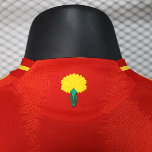 2024-2025 Spielerversion Spanien Heim-Fußballtrikot — view 5
