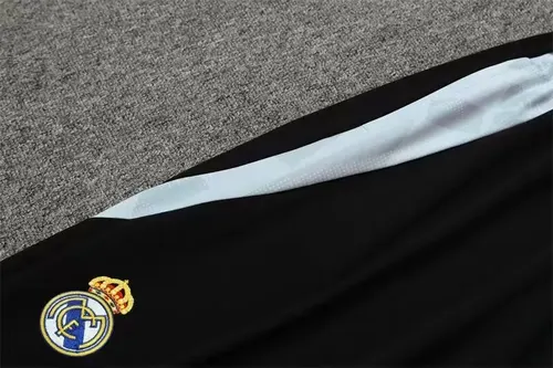 2024/2025 Real Madrid Halb-Reißverschluss Trainingsanzug weißes Set — view 9