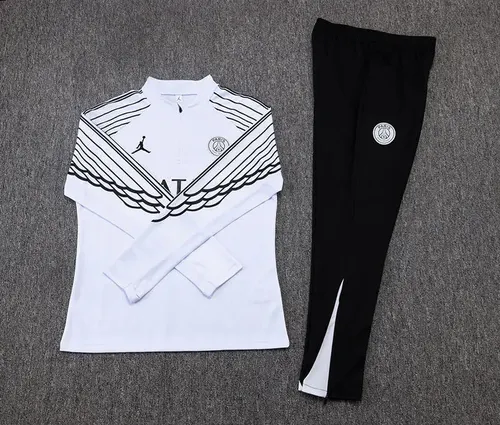 2025/2026 Psg Paris Saint-Germain Half-Pull Training Suit Blanc Set — view 7