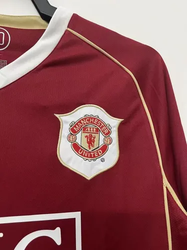 2006/2007 Retro Langarm Manchester United Heim-Trikot  — view 5