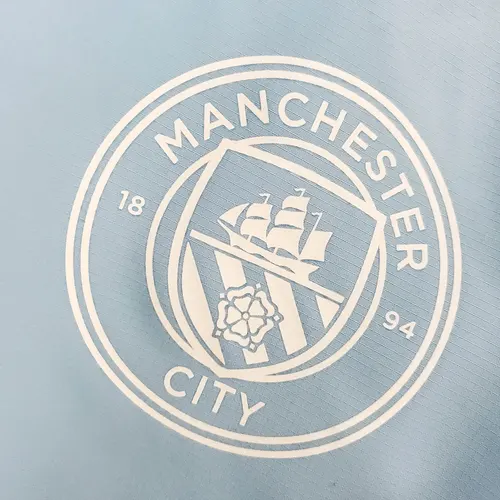 2021/2022 Manchester City Jersey Windbreaker Blue And White — view 5