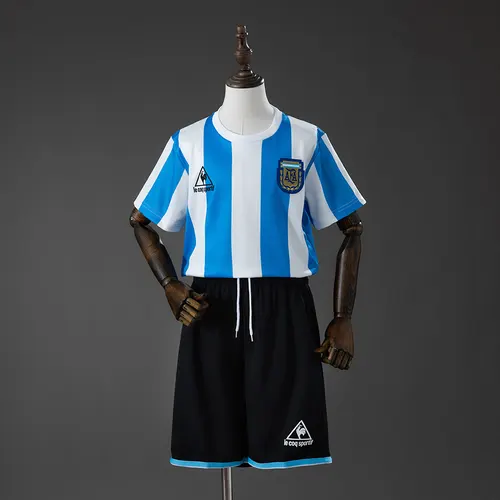 Maillot Domicile Argentine 1986 Rétro AAA qualité fan Taille Enfant — view 1