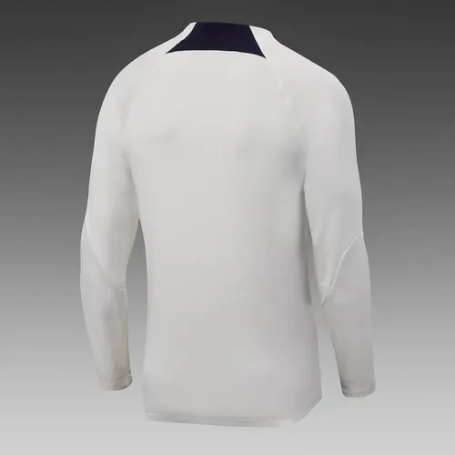 2023/2024 Psg Paris Saint-Germain Half-Pull Training Suit Off White Set — view 4