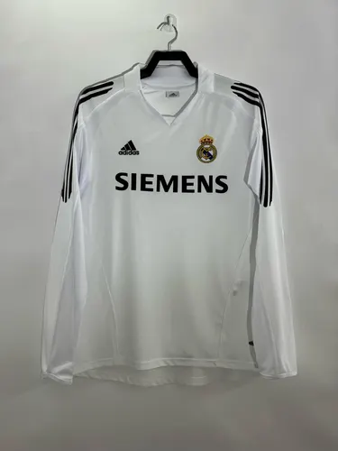 2005/2006 Retro Long Sleeve Real Madrid Home Soccer Jersey  — view 1