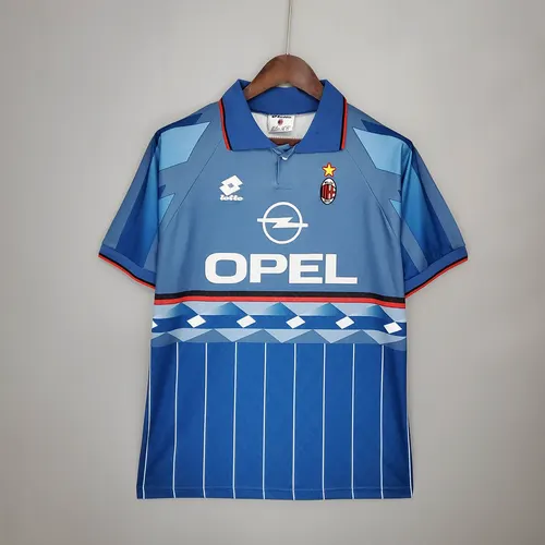 1995/1996 Retro AC Milan Quarto Uniforme Visitante Camisa de Futebol  — view 1