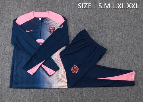 2025/2026 Barcelona Curve inkjet Half-Pull Training Suit Jersey  Set — view 5