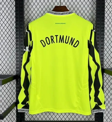 2025/2026 Manches longues Dortmund Pré-match Entraînement Maillot de football  landaise — view 2