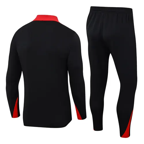 2024-2025 Liverpool Half-Pull Training Suit Black Jersey  Set — view 2