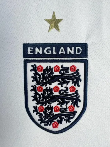 2006 Retro Langarm England Heim Trikot AAA fan-gradät — view 6