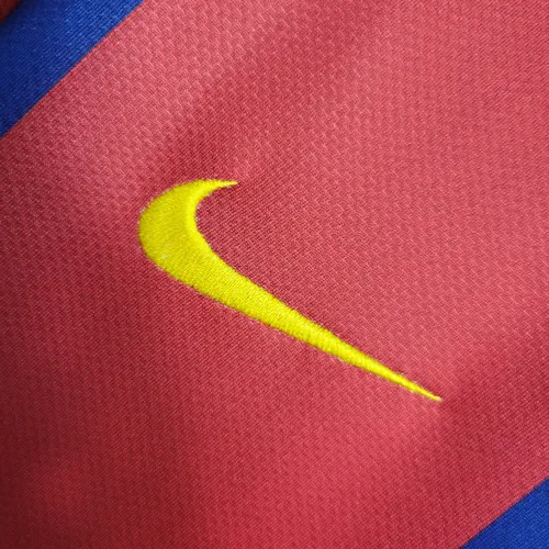 Camisa de Futebol Retro Barcelona Home 2007/2008  — view 4