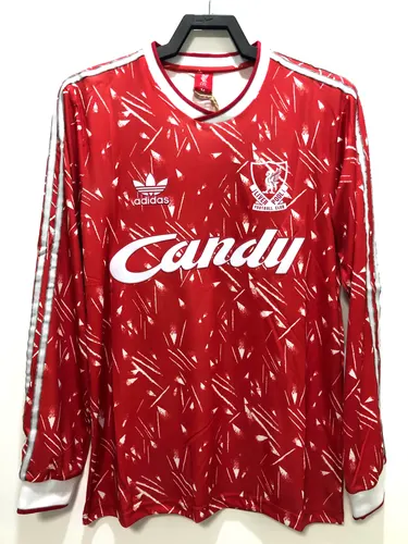 1989/1991 Rétro Manches Longues Maillot Domicile Liverpool   — view 1