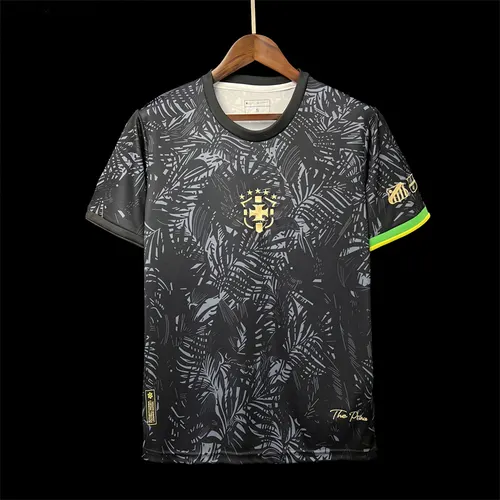 2023/2024 Brasilien Sonderedition Schwarz Trikot AAA fan-gradät — view 1