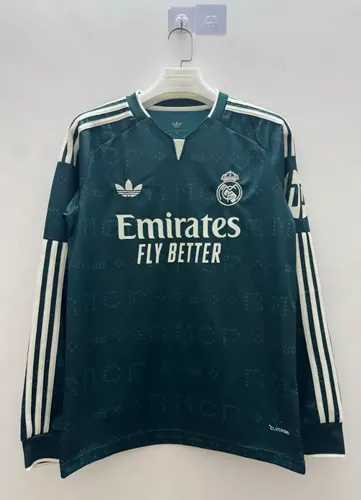 قميص ريال مدريد الخارجي لكرة القدم بأكمام طويلة 2026/2027 جودة تايلاندية  — view 1