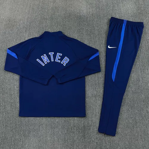 2026/2027 Inter Milan Chándal de Entrenamiento Media Cremallera Azul Real Camiseta de Fútbol   — view 4
