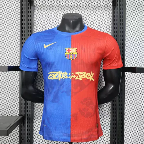 2025/2026Player Version Barcelona x Travis Scott Collab Home Football Shirt  — view 1
