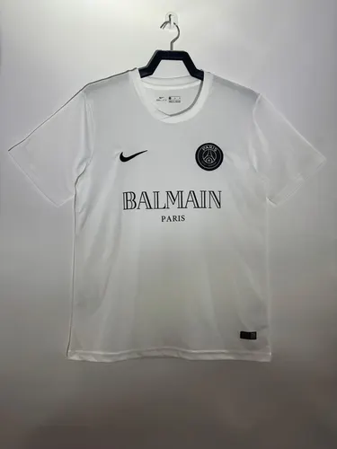 2020 Retro Psg Paris Saint-Germain Vierter Trainingsanzug Weiß Fußballtrikot  — view 1