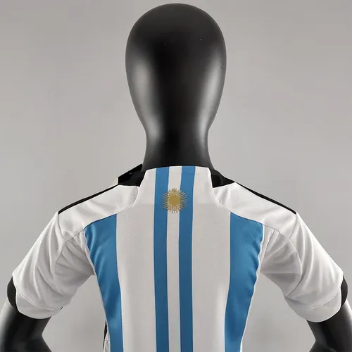 2022 FIFA Weltmeisterschaft Argentinien Nationalmannschaft Heim-Trikot Kindergröße — view 5