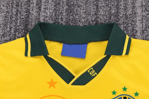Camisa de Futebol Retro 1994 Brasil Casa   Tamanho Infantil — view 3