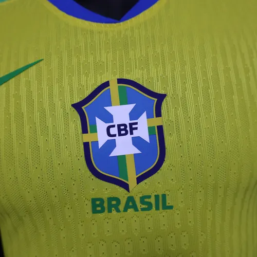 2025 Spielerversion Brasilien Heim Fußballtrikot — view 5