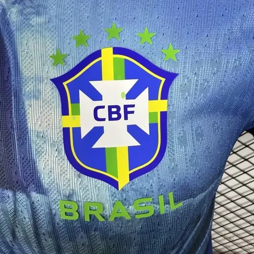 Camisa Brasil 2025/2026 Versão Jogador Edição Especial Jesus Futebol Jersey  — view 7