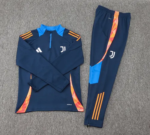 2024/2025 Survêtement d'Entraînement Mi-Tirette Bleu Royal Juventus Maillot de Foot  Ensemble — view 7