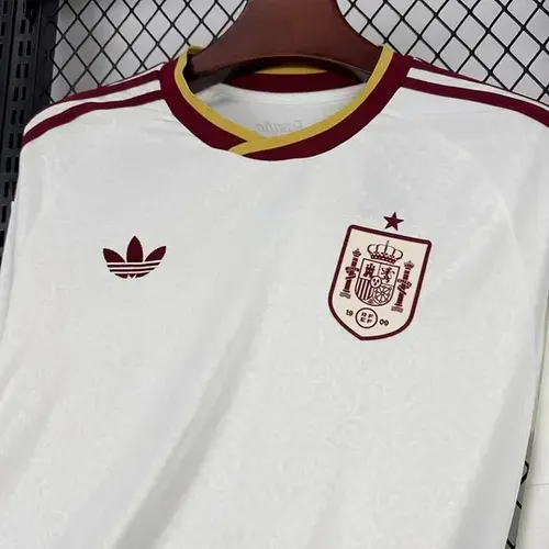 2026 Long Sleeve Spain National Team Away Football Jersey   — view 3