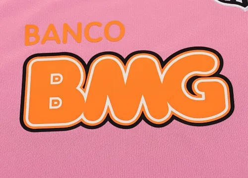 2012/2013 Manches Longues Retro Santos Maillot Rose Football   Taille Enfant — view 4