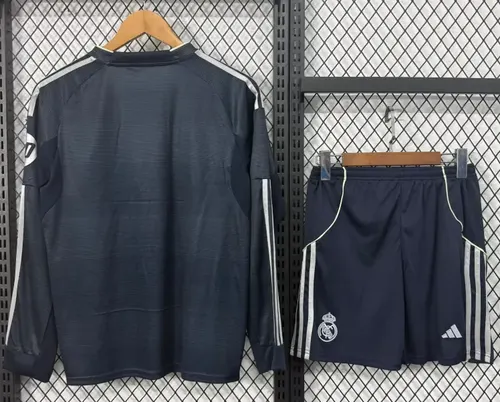 Maillot Football Extérieur Real Madrid Manches Longues 2025/2026  Taille Enfant — view 2