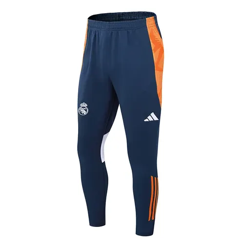 2024/2025 Real Madrid Royal blue white collar Half-Pull Training Suit Football Shirt  Set — view 5