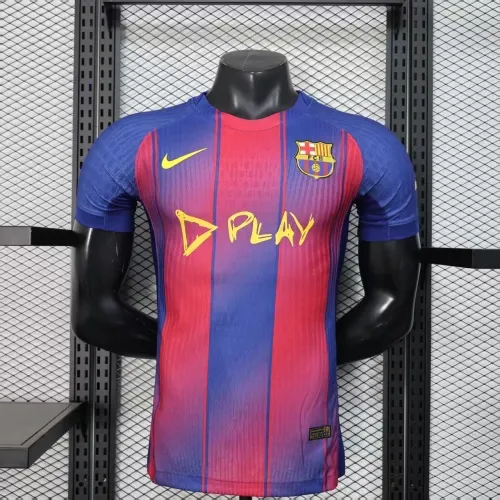 2025/2026 نسخة اللاعب قميص برشلونة المنزلي ديربي إصدار خاص جودة تايلاندية