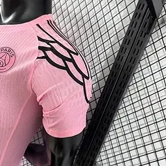 2025/2026 Versão Jogador Paris Saint-Germain Quarto Away Rosa Camisa de Futebol  — view 9