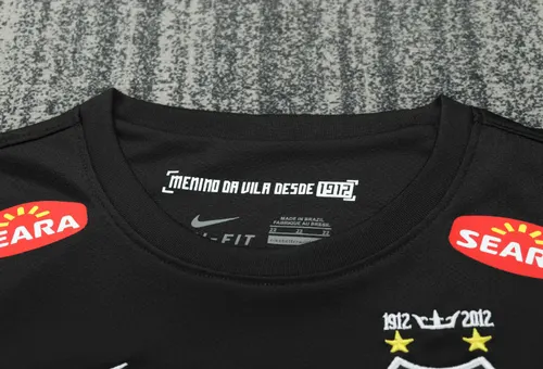 2012/2013 Retro Langarm Santos Auswärts Fußballtrikot Kindergröße   — view 3