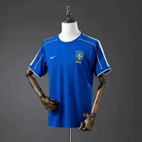 1998 Retro Brasilien Auswärts-Fußballtrikot AAA Fan-Qualität — view 1