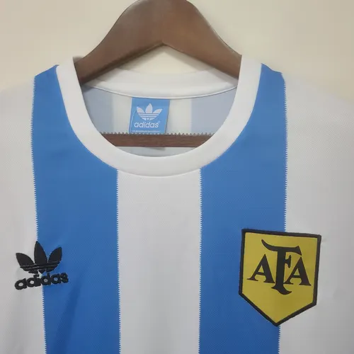 Camisa Retro Argentina Home Manga Longa 1978 — view 3