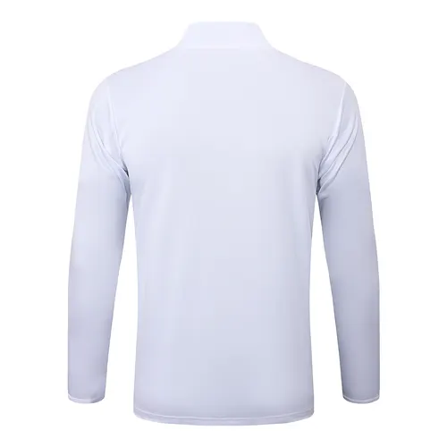 2025-2026 Real Madrid Retro White Half-Pull Training Suit Football Shirt  Set 02 — view 4