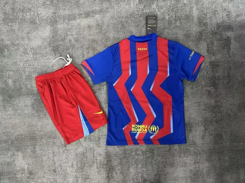 2025/2026 Barcelona Viertauswärts Fußballtrikot  Kindergröße — view 2
