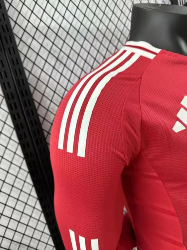 2024/2025 Spielerversion Manchester United Heim Langarm Fußballtrikot AAA fan-gradät — view 8