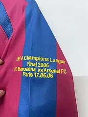 2005/2006 Retro Langarm Barcelona Heim Fußballtrikot UEFA Champions League  — view 5