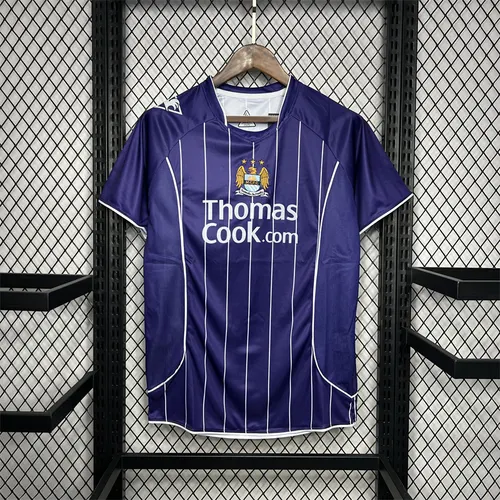 Maillot de football extérieur rétro Manchester City 2007/2008 