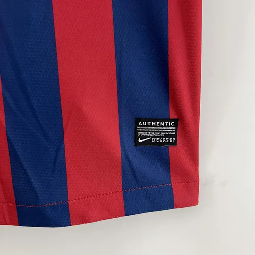 Camisa de Futebol Retrô Barcelona Casa 2013/2014  — view 10