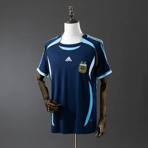 2006 Retro Argentinien Nationalmannschaft Auswärts-Fußballtrikot AAA Fan-Qualität — view 4