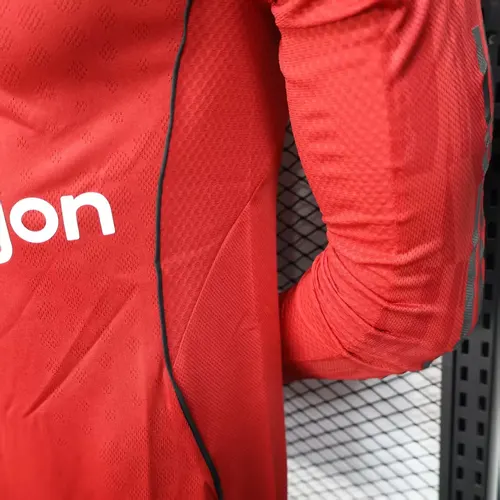 2025/2026 Langarm Spielerversion Manchester United Heimfußballtrikot  — view 9