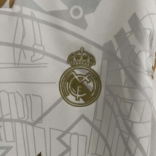 2023/2024 ريال مدريد تنين ذهبي أبيض طبعة خاصة قميص كرة قدم جودة تايلاندية — view 6