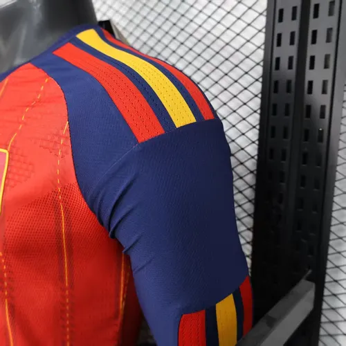 2026 Player Version Spanien Nationalmannschaft Heim Langarm-Fußballtrikot AAA Fan-Qualität — view 8