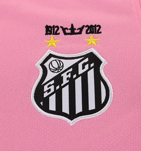 Camisa de Futebol Rosa Retro Santos 2012/2013   Tamanho Infantil — view 5