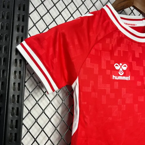 2024-2025 Camisa Casa Seleção Dinamarca  Tamanho Infantil — view 3