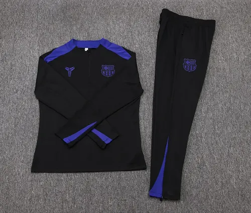 2025/2026 Barcelona Chándal de Entrenamiento Semi-Cremallera Negro Edición Conjunta Conjunto de Camiseta — view 7
